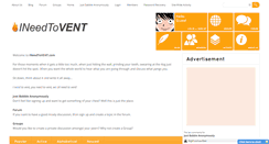 Desktop Screenshot of ineedtovent.com